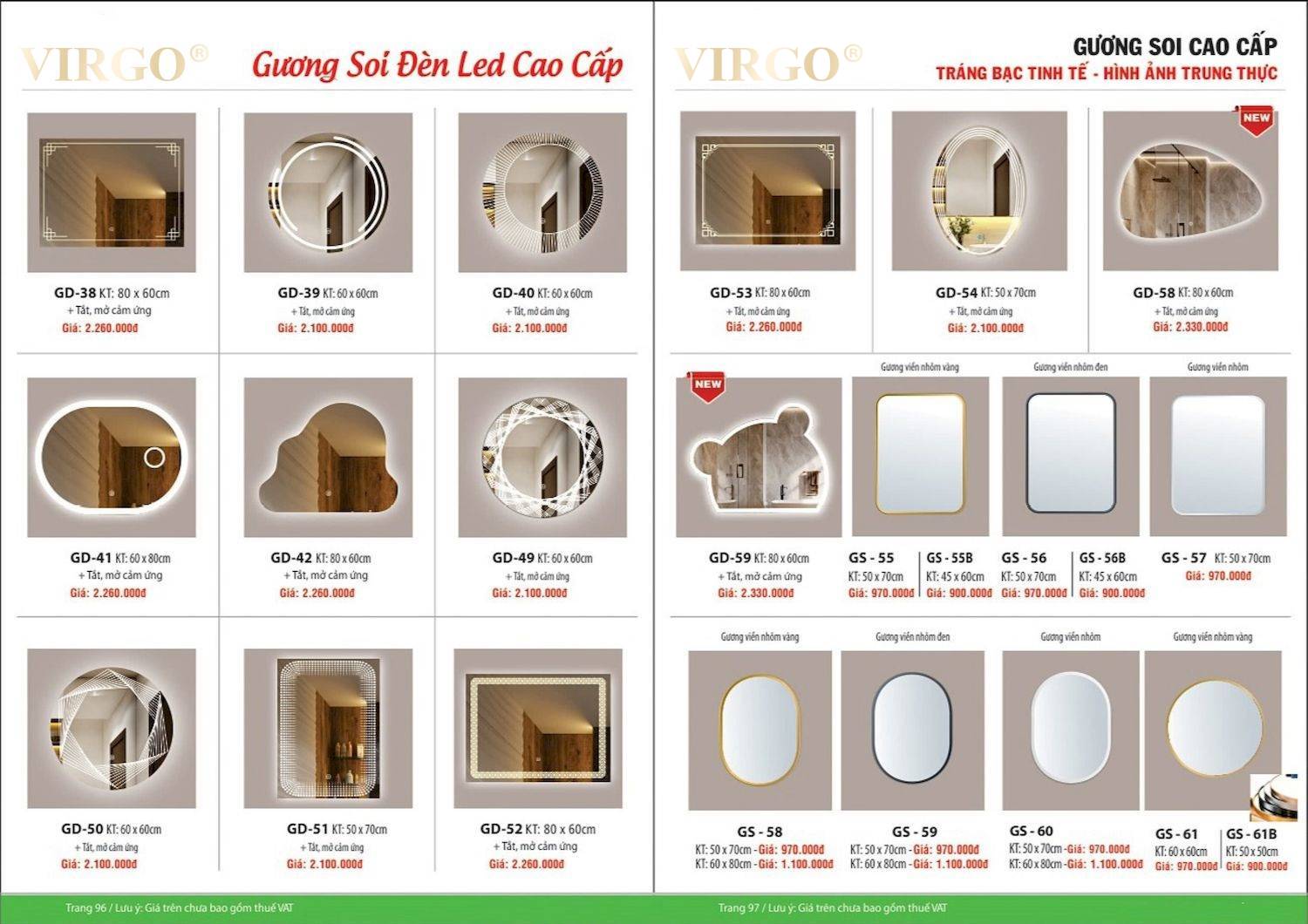Catalogue và bảng giá Thiết bị vệ sinh VIRGO mới nhất /Page 49